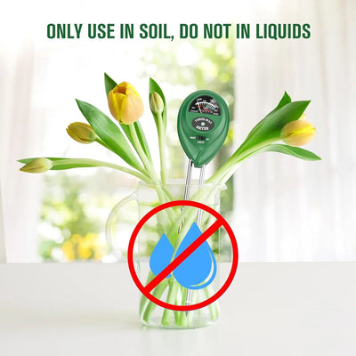 جهاز قياس التربة 3 بـ 1 – رطوبة، ضوّ، ودرجة الحموضة